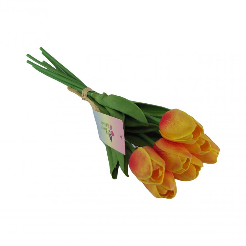 Bukiet tulipanów 7szt. 33cm kolor żółto-czerwony